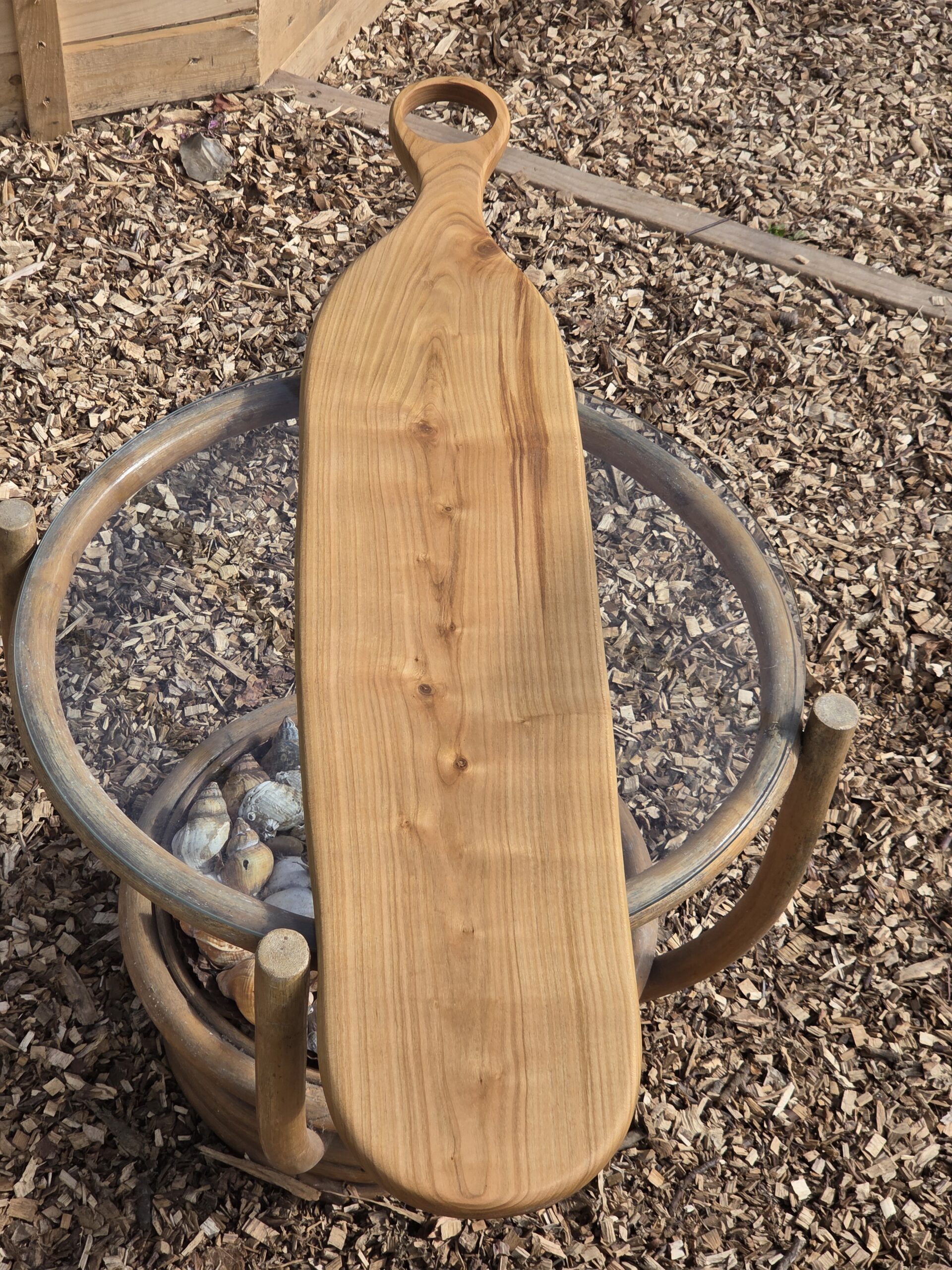 Massivt Kirsebær Unika serveringsbræt (93 cm)